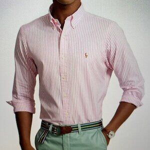 Ralph Lauren Classic Fit Long Sleeve Oxford Shirt Size 16½   32/33
